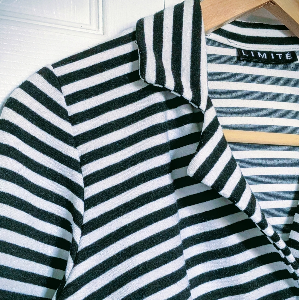Mod Striped Cropped Jacket. Small. - Picture 7 of 16